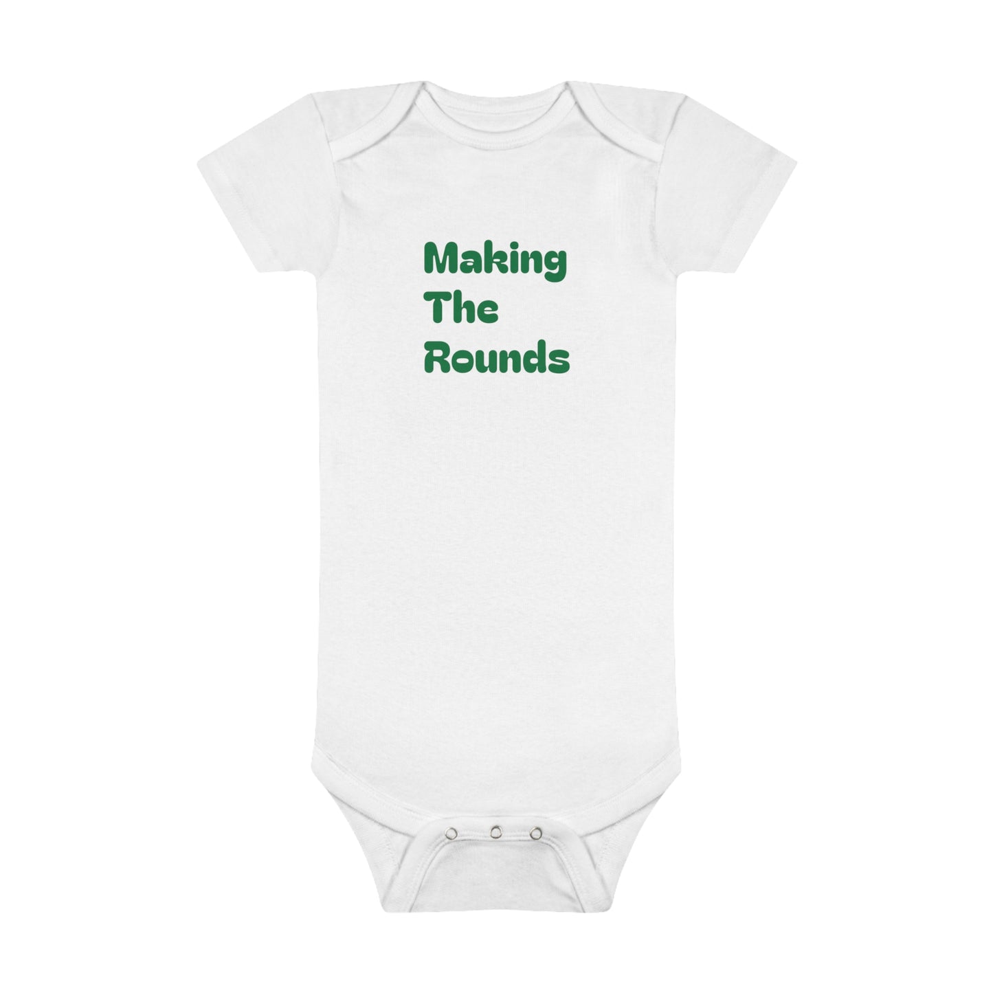 Making The Rounds Green Baby Short Sleeve Onesie®