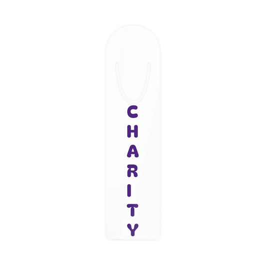 Charity Bookmark Purple