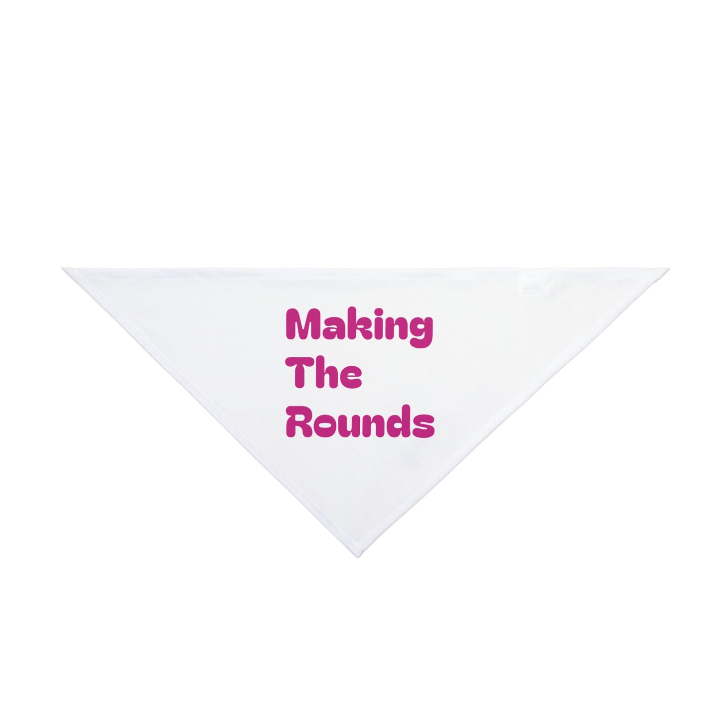 Making The Rounds Pink Pet Bandana