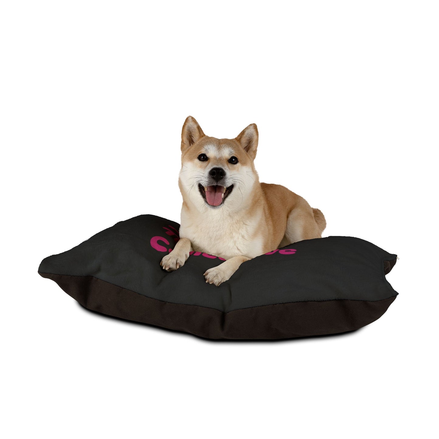 The Pink Tree Collective Black with Pink Pet Bed