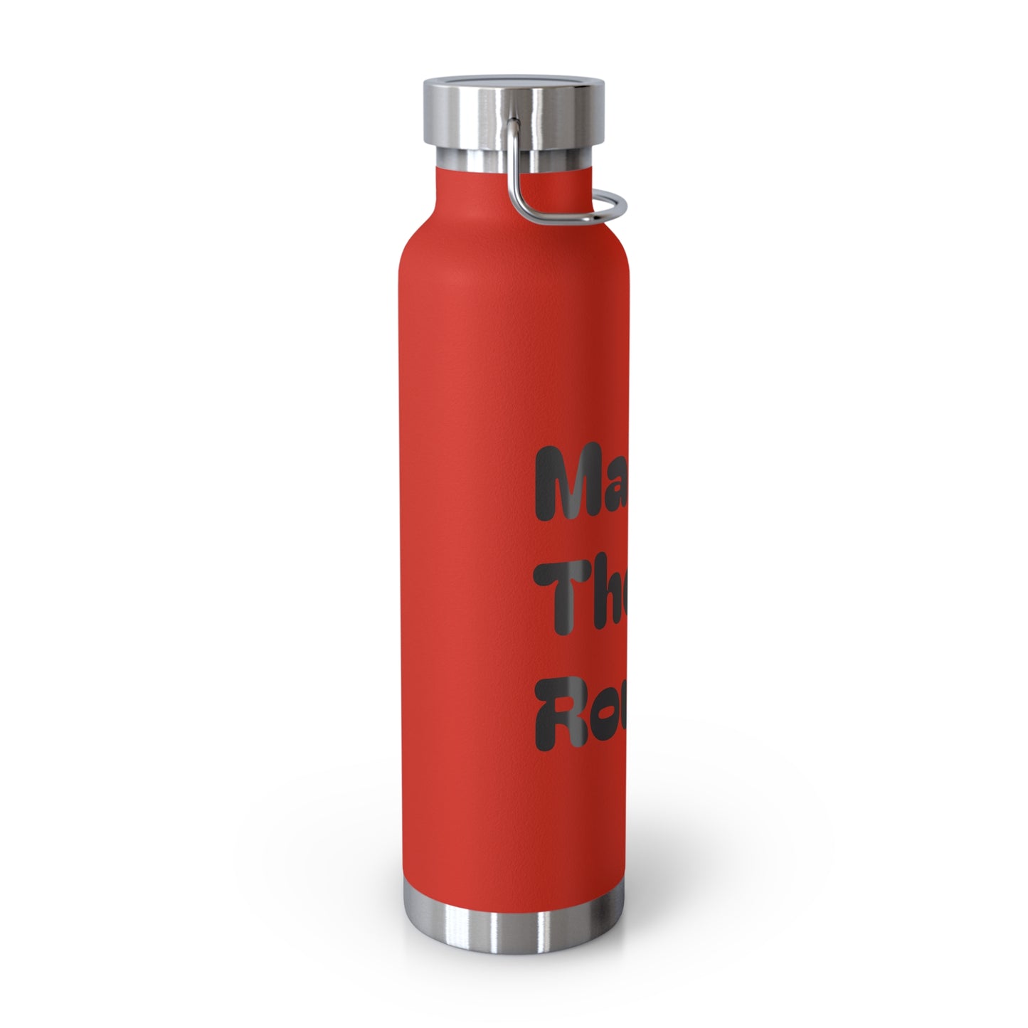 Making The Rounds black Copper Vacuum Insulated Bottle, 22oz