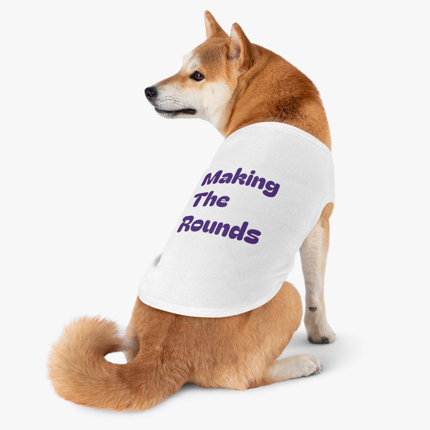 Making The Rounds Purple Pet Tank Top