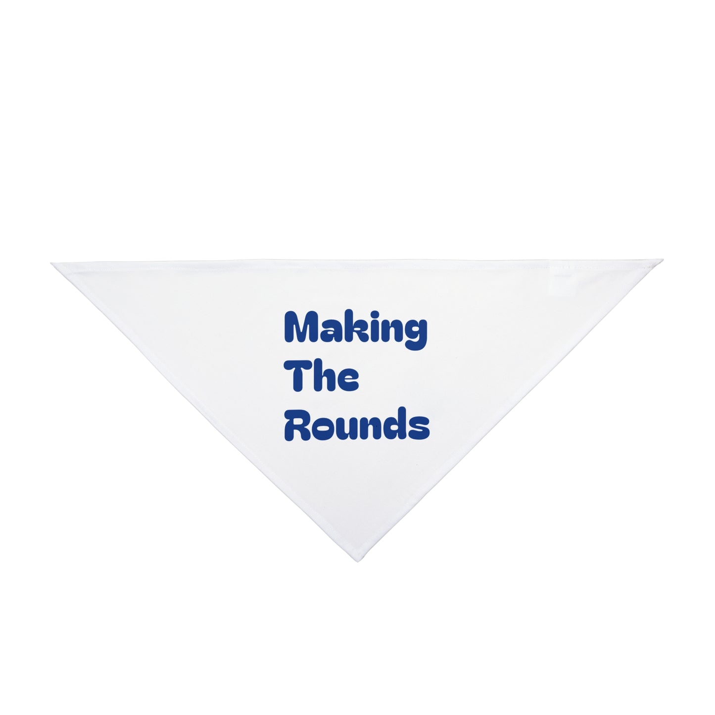 Making The Rounds Dark Blue Pet Bandana