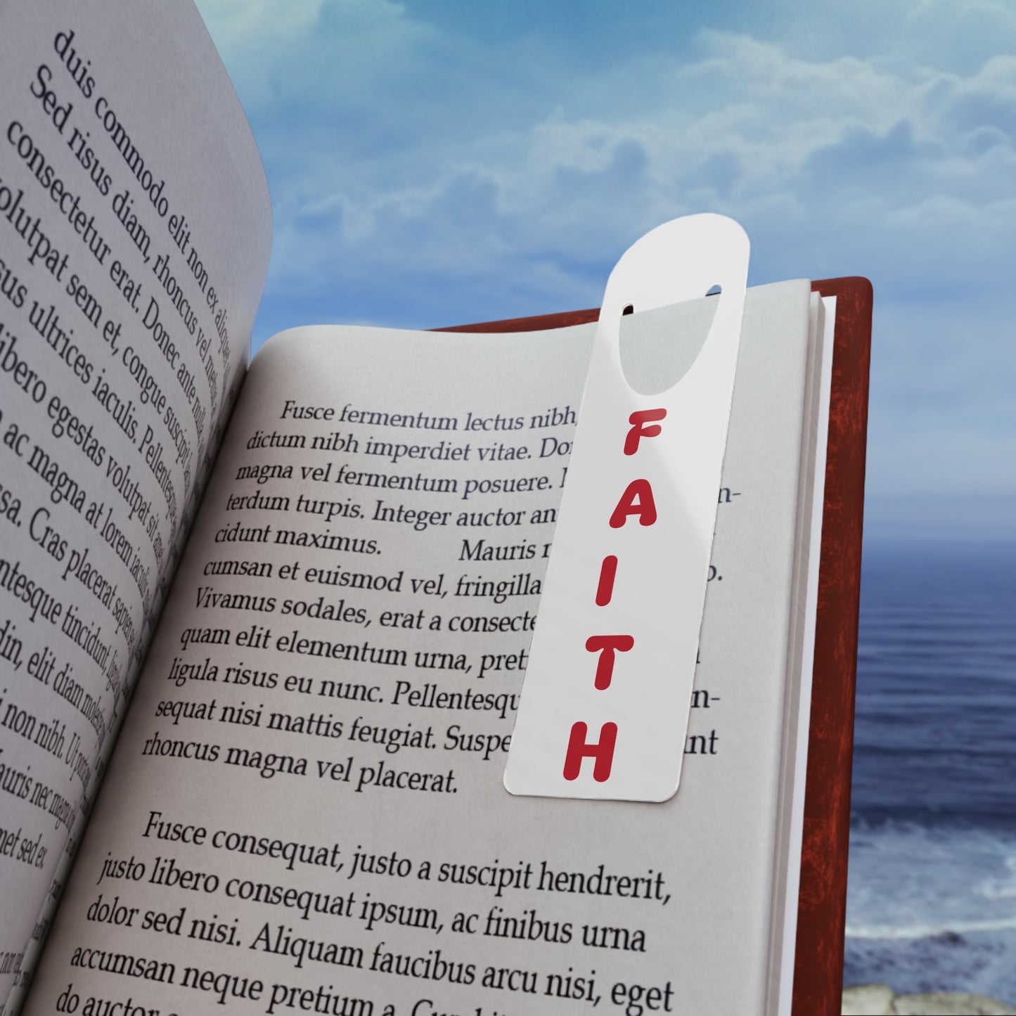 Faith Bookmark--Red