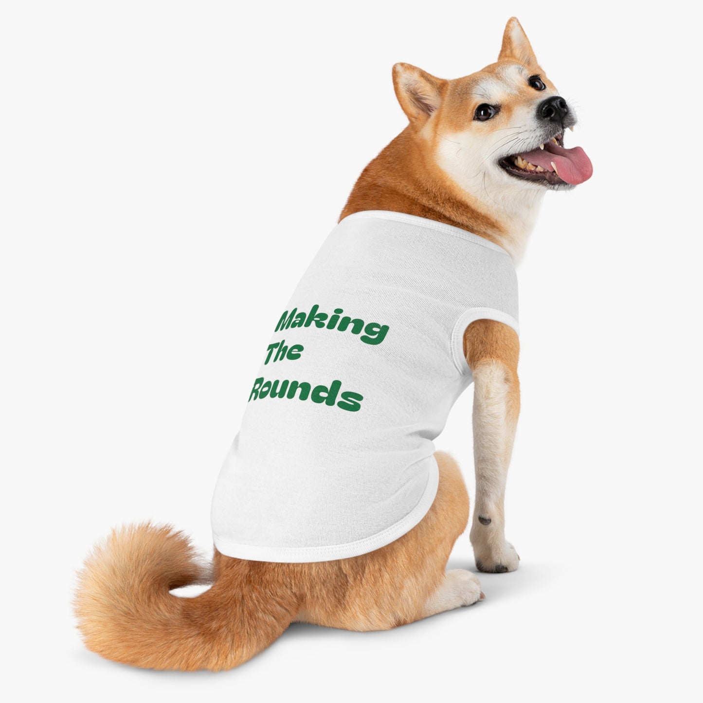 Making The Rounds Gree Pet Tank Top