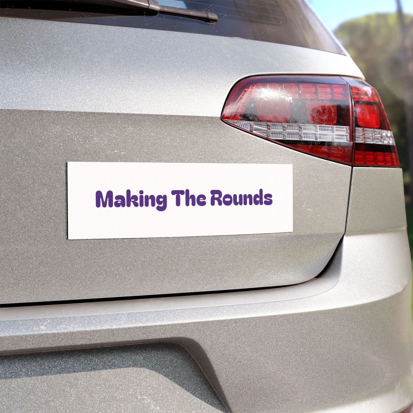 Making The Rounds Purple Car Magnets