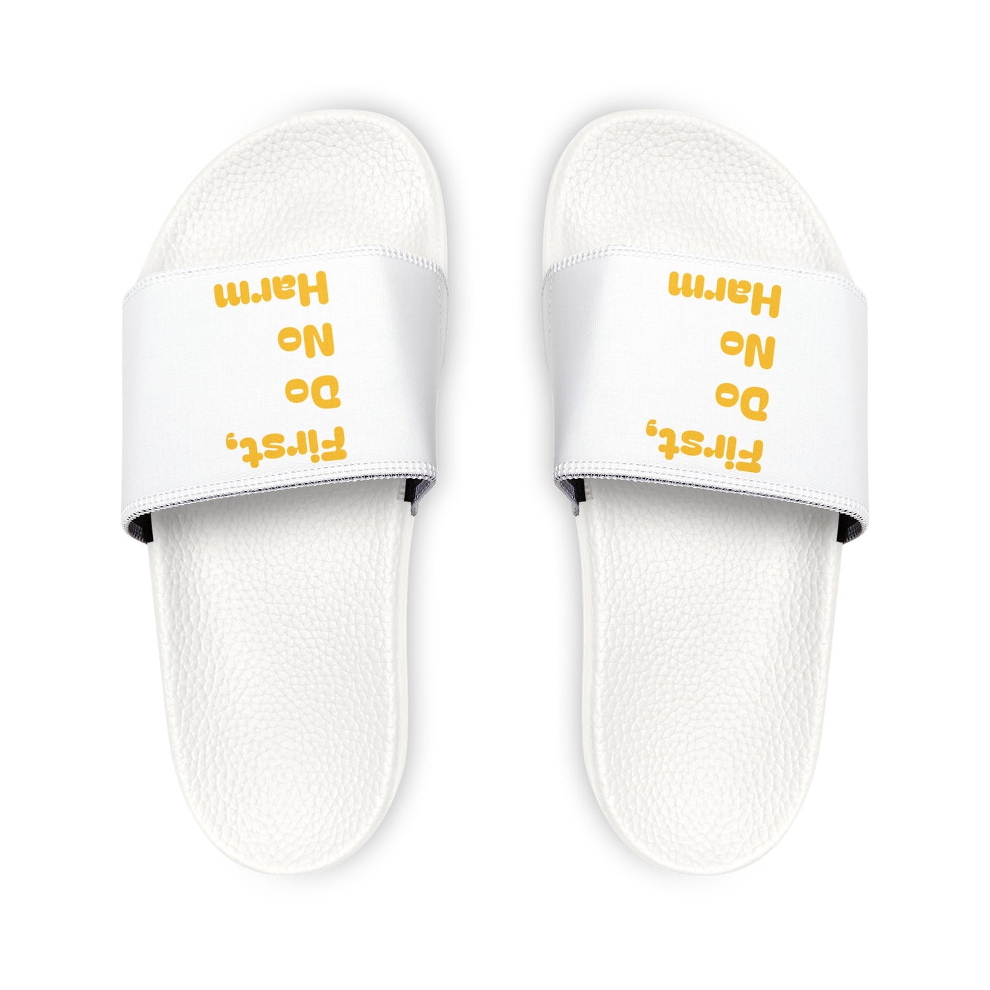 First Do No Harm Yellow Men's Removable-Strap Sandals