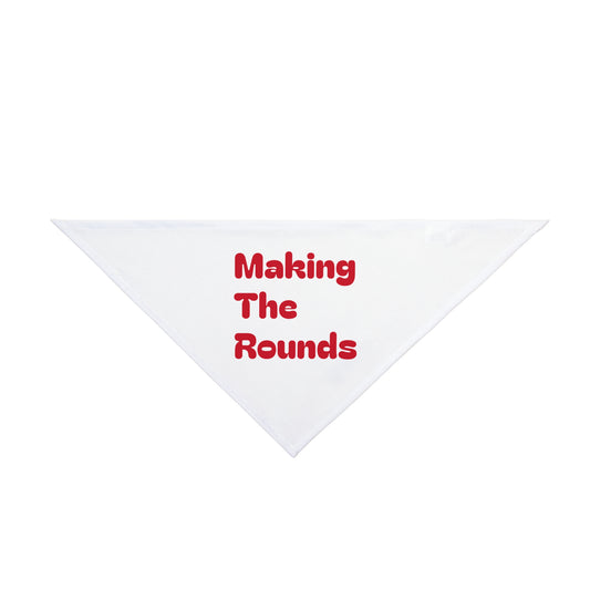 Making The Rounds Red Pet Bandana