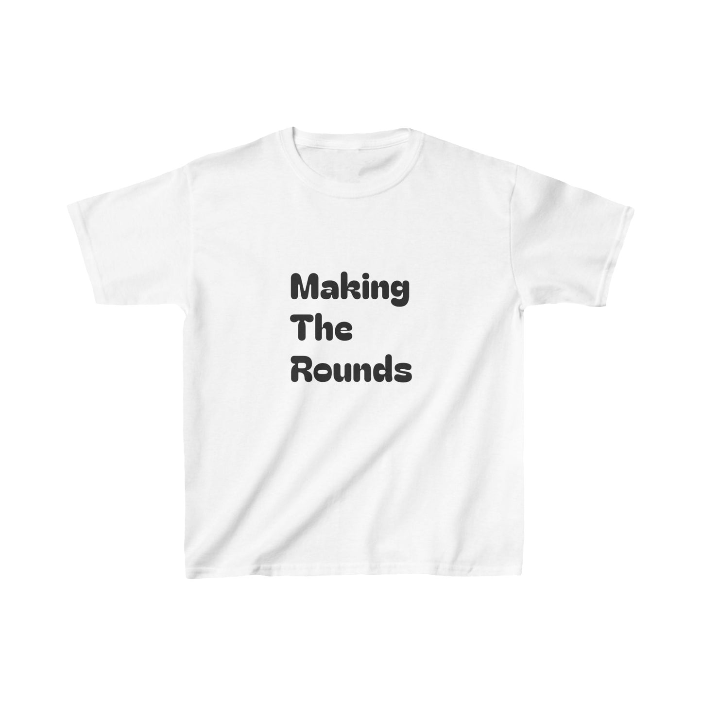 Making The Rounds Black Kids Heavy Cotton™ Tee