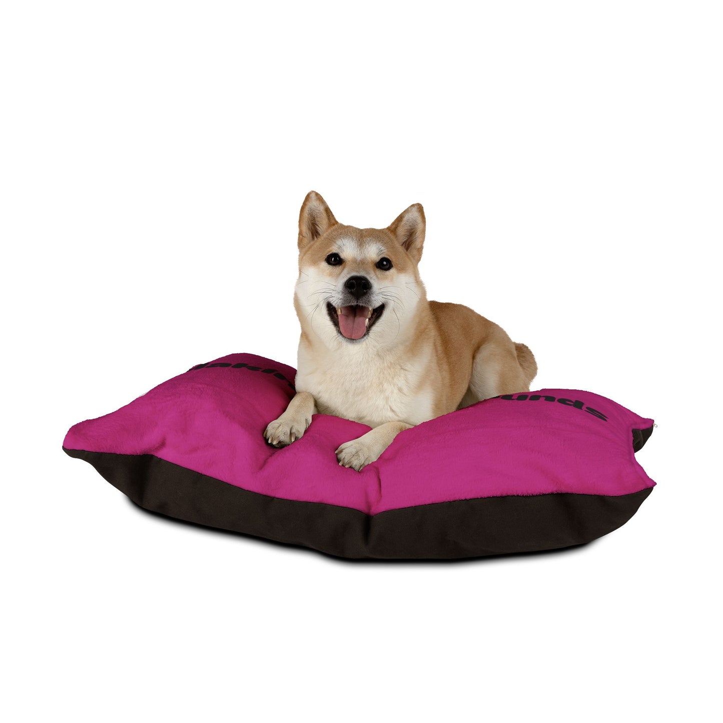 Making The Rounds Pink with Black Pet Bed