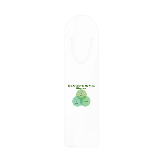 You Are Not In My Venn Diagram Green Bookmark