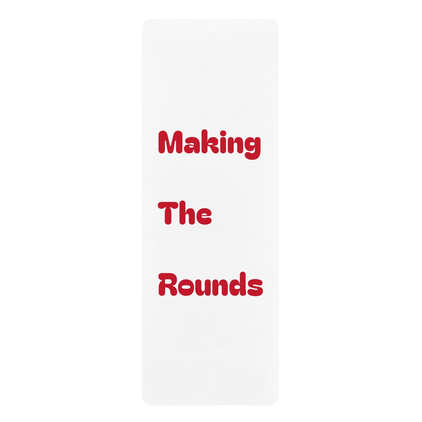 Making The Rounds Red Rubber Yoga Mat