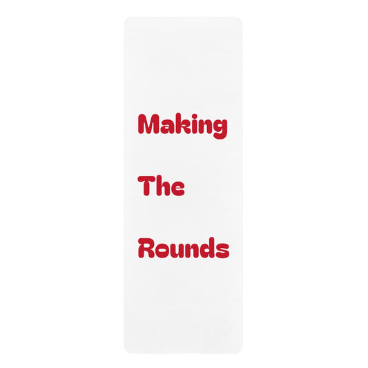 Making The Rounds Red Rubber Yoga Mat