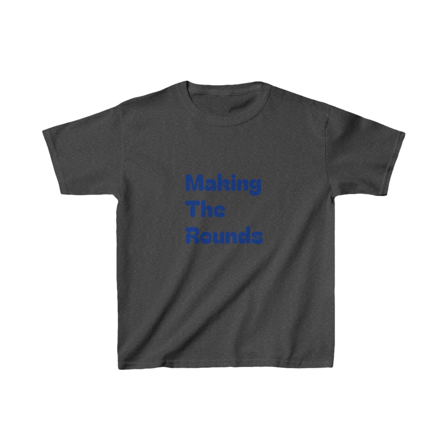 Making The Rounds Dark Blue Kids Heavy Cotton™ Tee