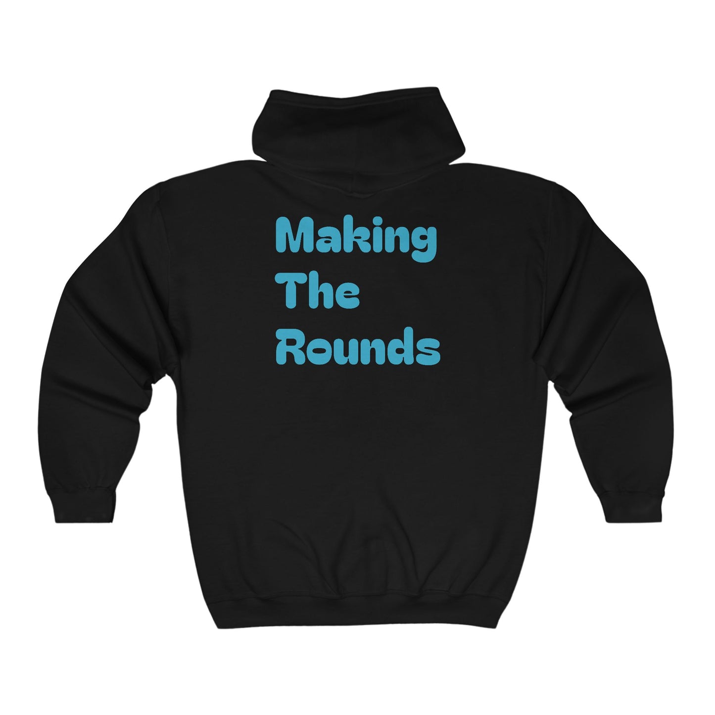 Making The Rounds Blue Unisex Heavy Blend™ Full Zip Hooded Sweatshirt