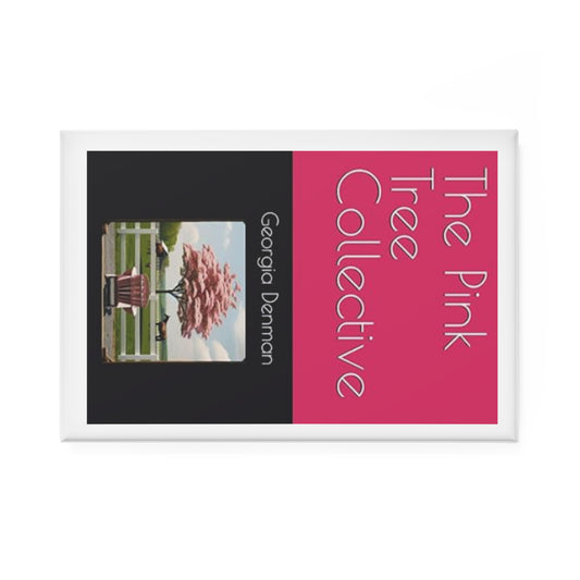 The Pink Tree Collective Cover Button Magnet, Rectangle (1 & 10 pcs)
