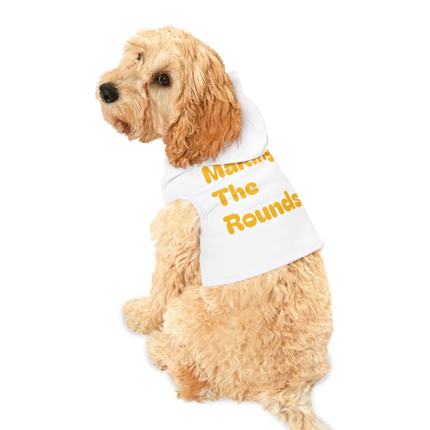 Making The Rounds Yellow Pet Hoodie