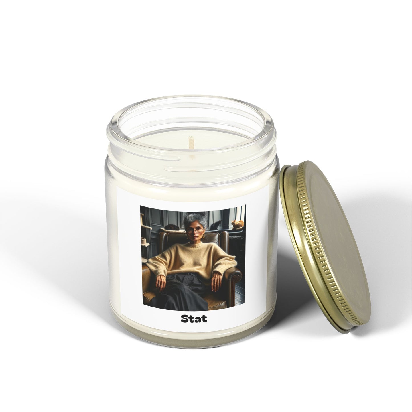 Stat Scented Candles, Coconut Apricot Wax (4oz, 9oz)