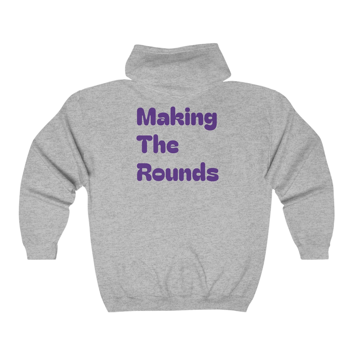 Making The Rounds Purple Unisex Heavy Blend™ Full Zip Hooded Sweatshirt