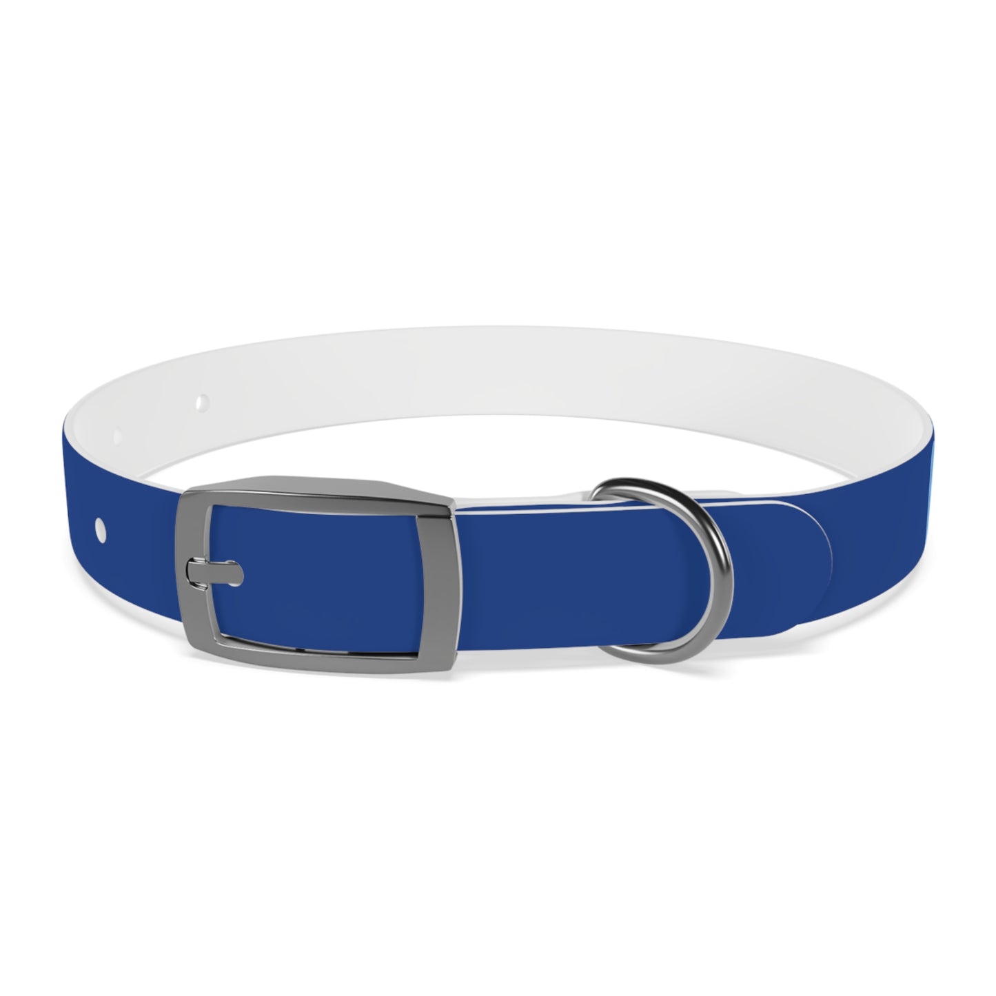 Making The Rounds Light Blue Dog Collar