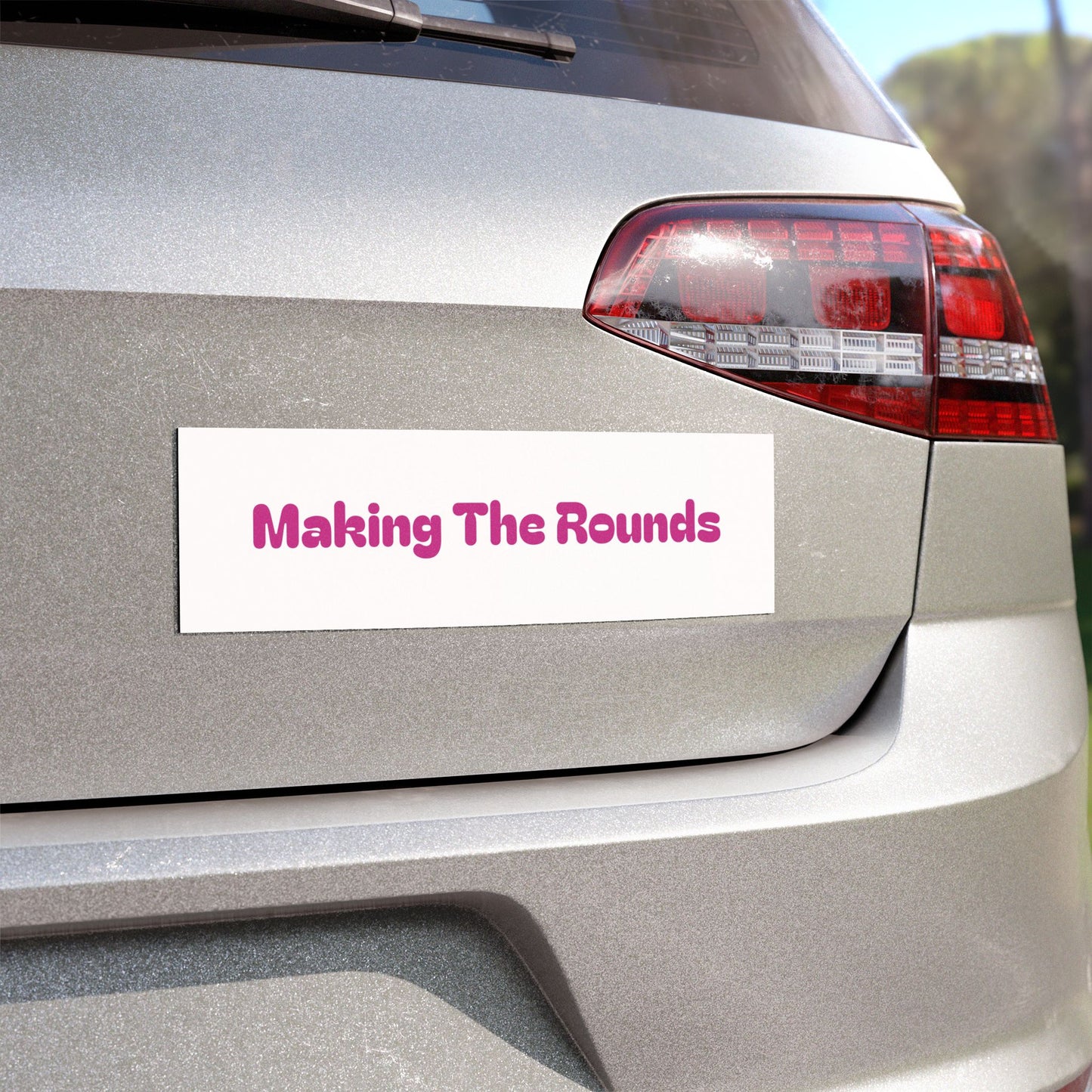 Making The Rounds Pink Car Magnets