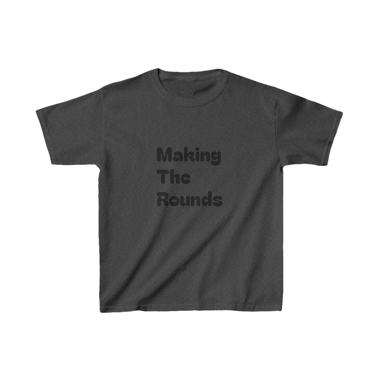 Making The Rounds Black Kids Heavy Cotton™ Tee