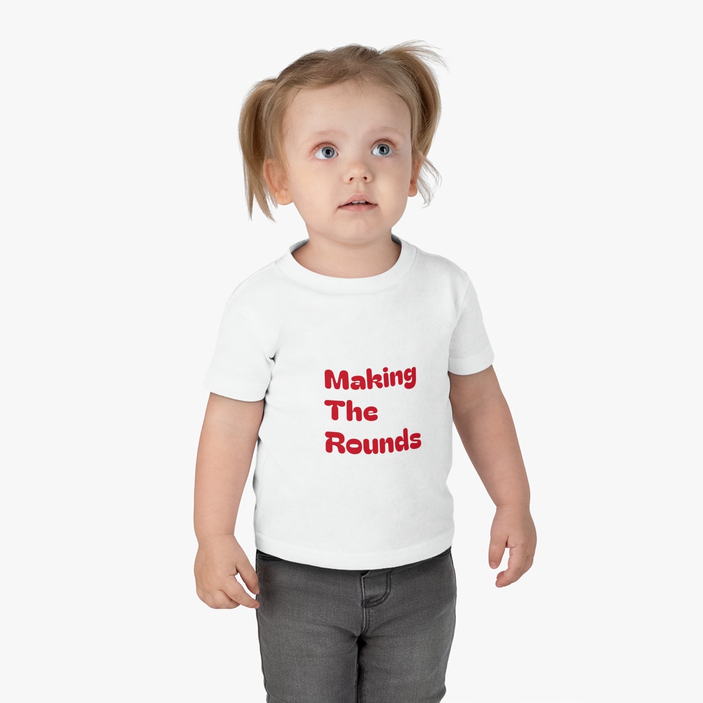 Making The Rounds Red Infant Cotton Jersey Tee