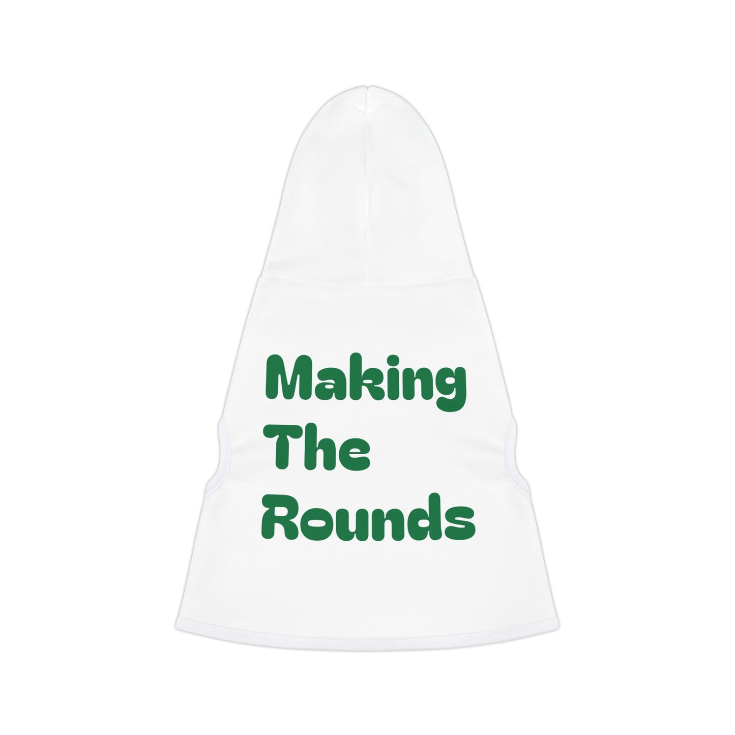 Making The Rounds Green Pet Hoodie