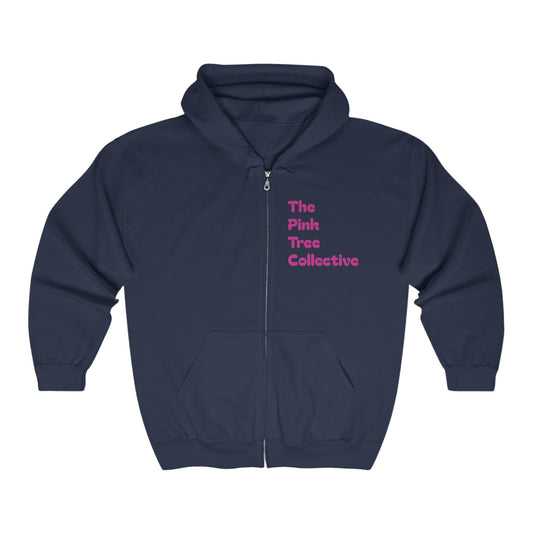 Making The Rounds Pink Unisex Heavy Blend™ Full Zip Hooded Sweatshirt