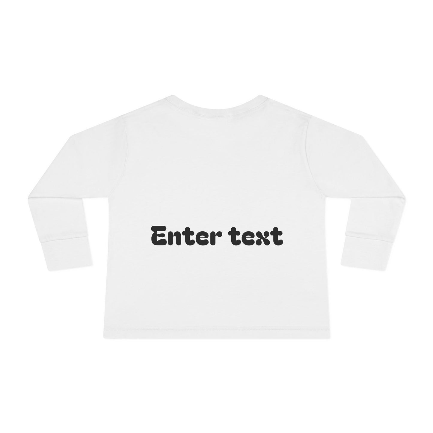 Making The Rounds Black Toddler Long Sleeve Tee