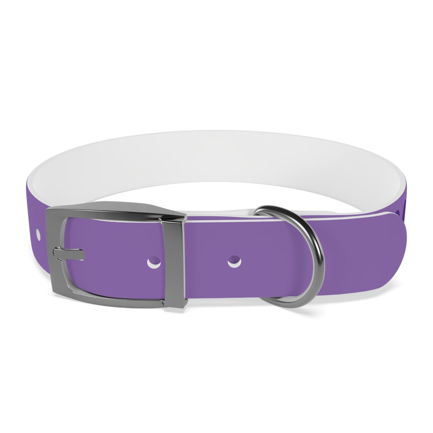 Making The Rounds Purple Dog Collar