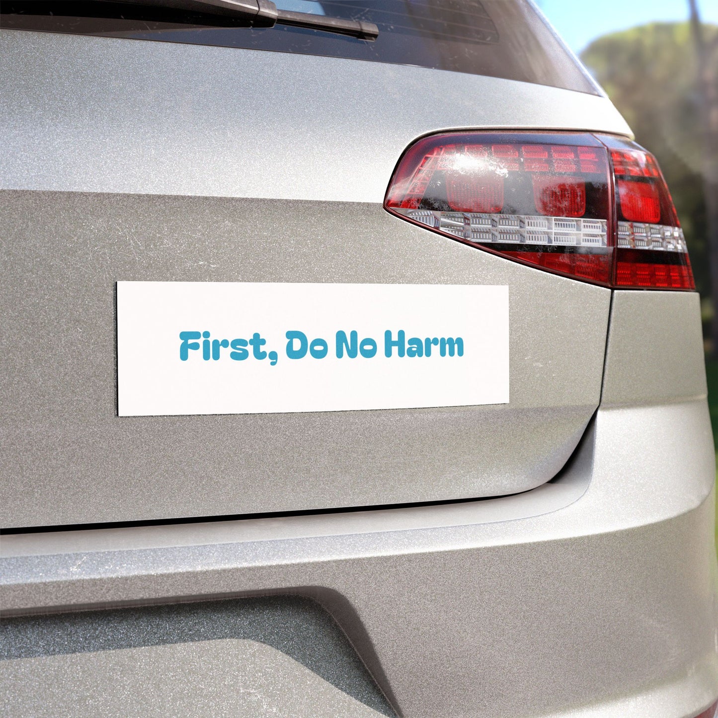 First Do No Harm Blue Car Magnets