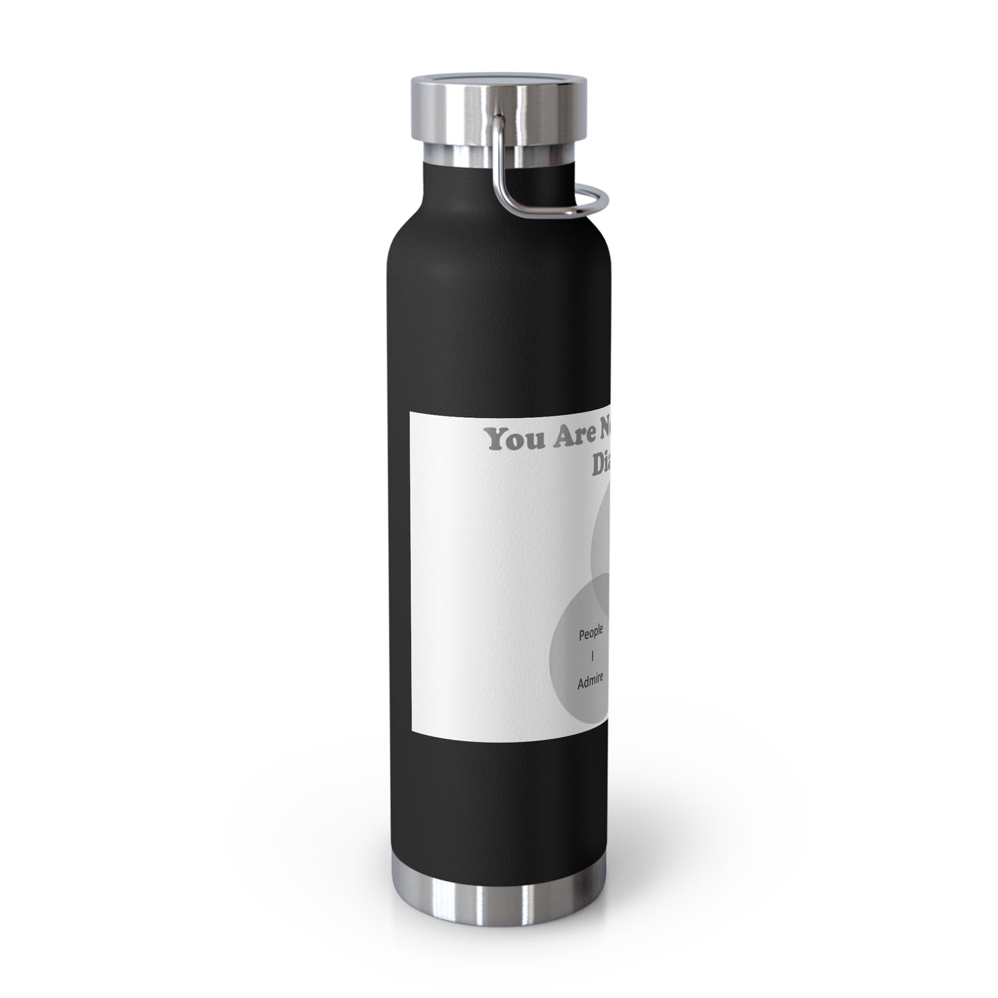 You Are Not In My Venn Diagram Grey Copper Vacuum Insulated Bottle, 22oz