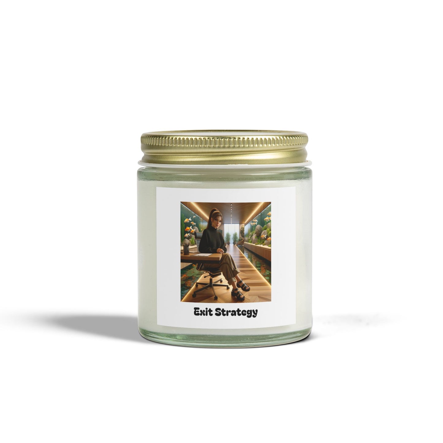 Exit Strategy Scented Candles, Coconut Apricot Wax (4oz, 9oz)