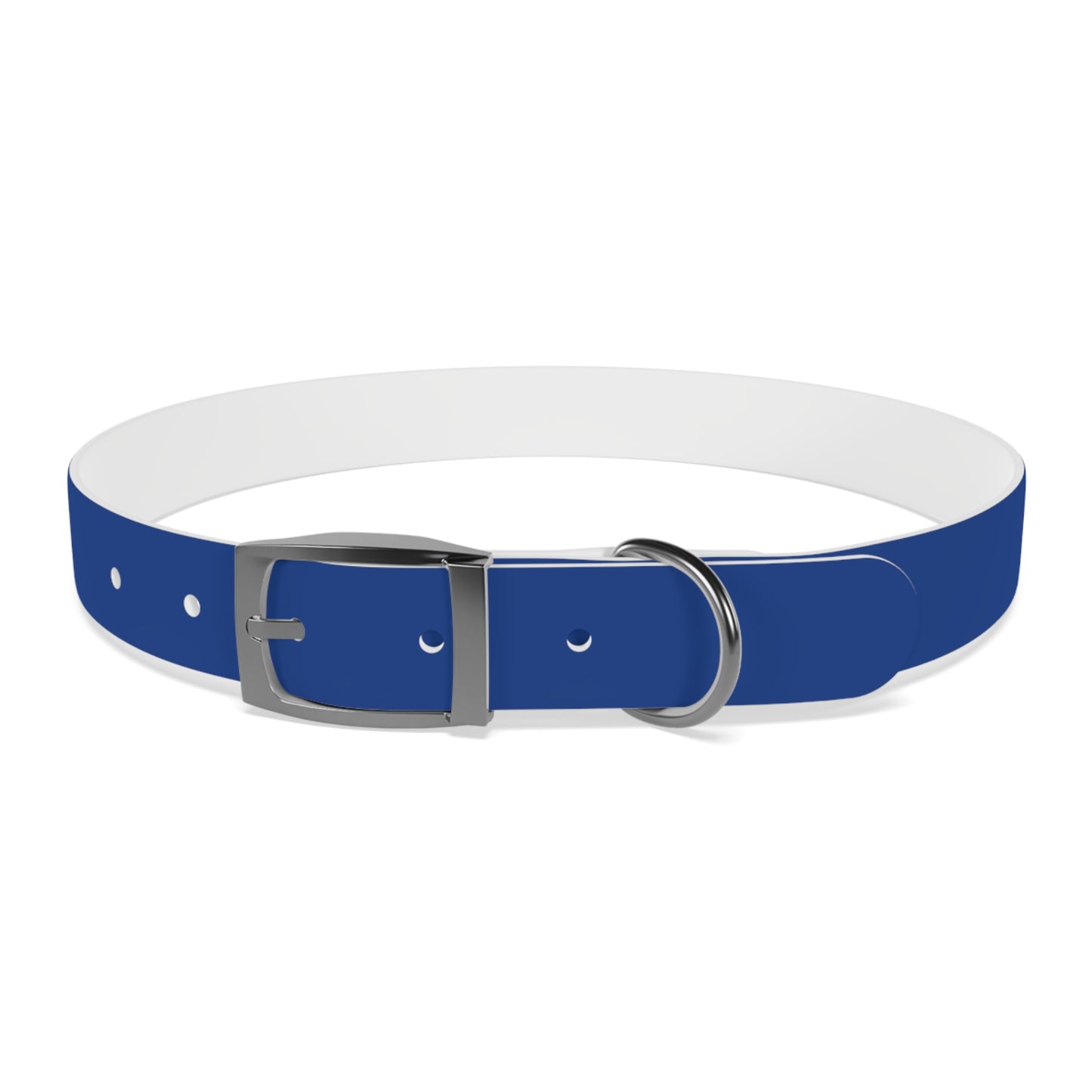 Making The Rounds Light Blue Dog Collar