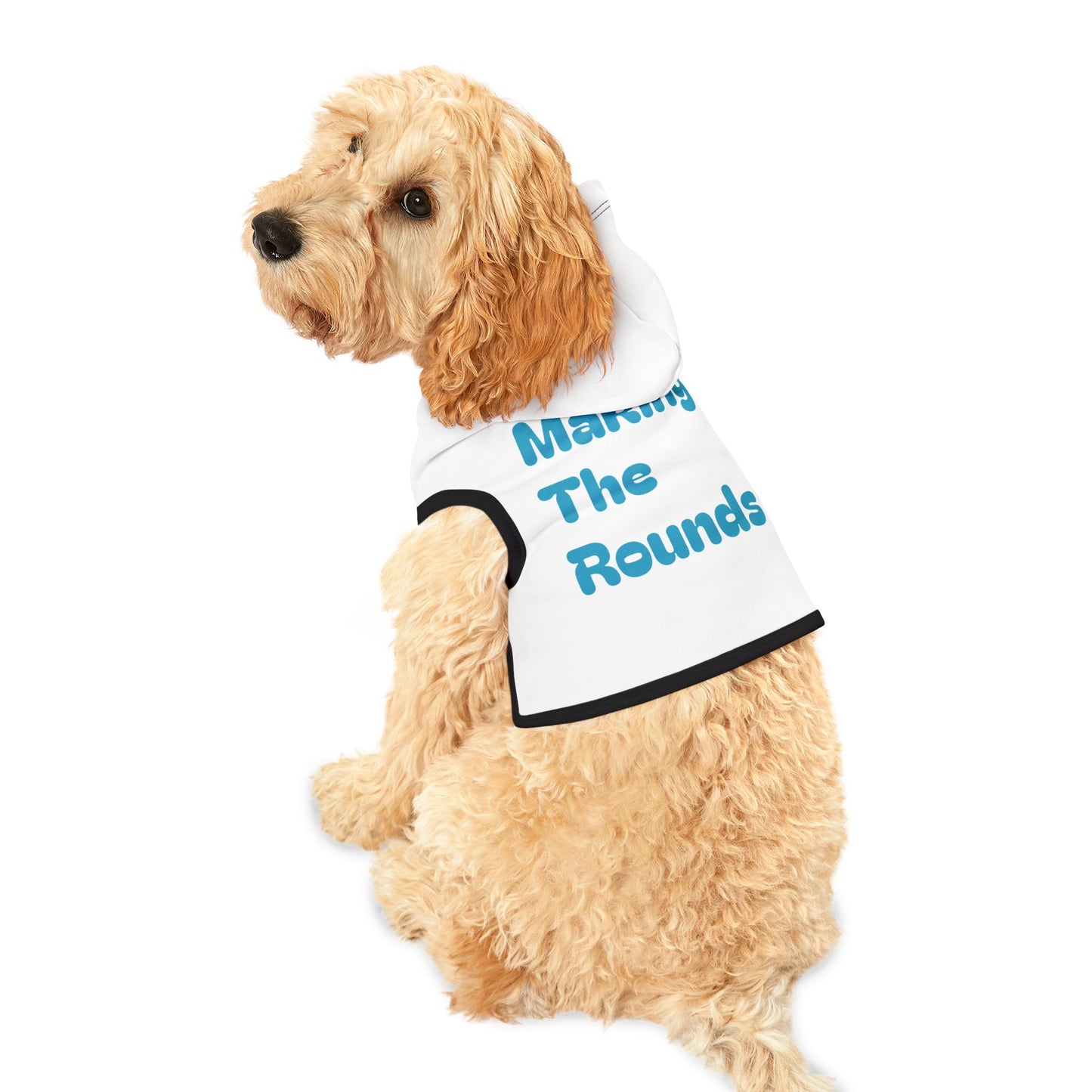 Making The Rounds Blue Pet Hoodie