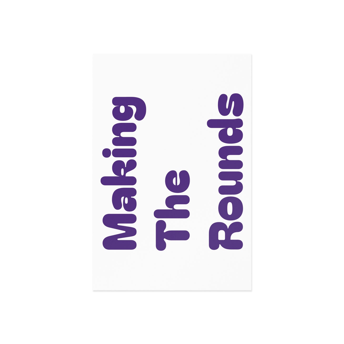 Making The Rounds Purple Fine Art Postcards