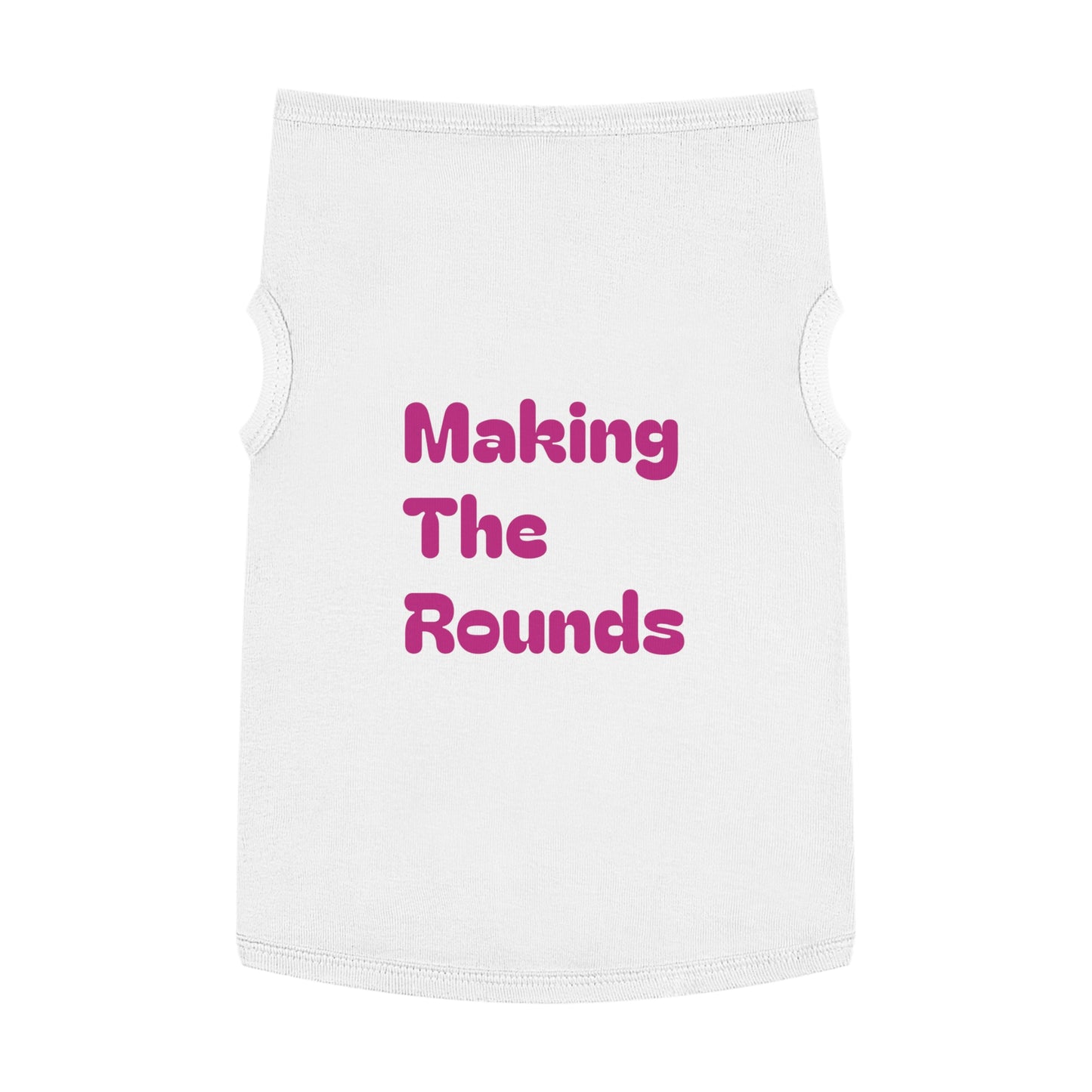 Making The Rounds Pink Pet Tank Top