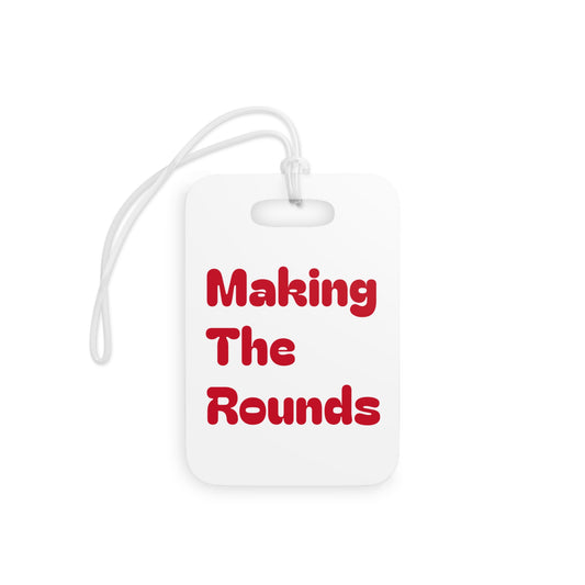 Making The Rounds Red Luggage Tags