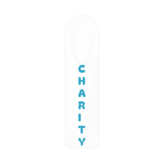 Charity Bookmark Blue