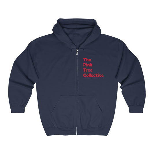 Making The Rounds Red Unisex Heavy Blend™ Full Zip Hooded Sweatshirt