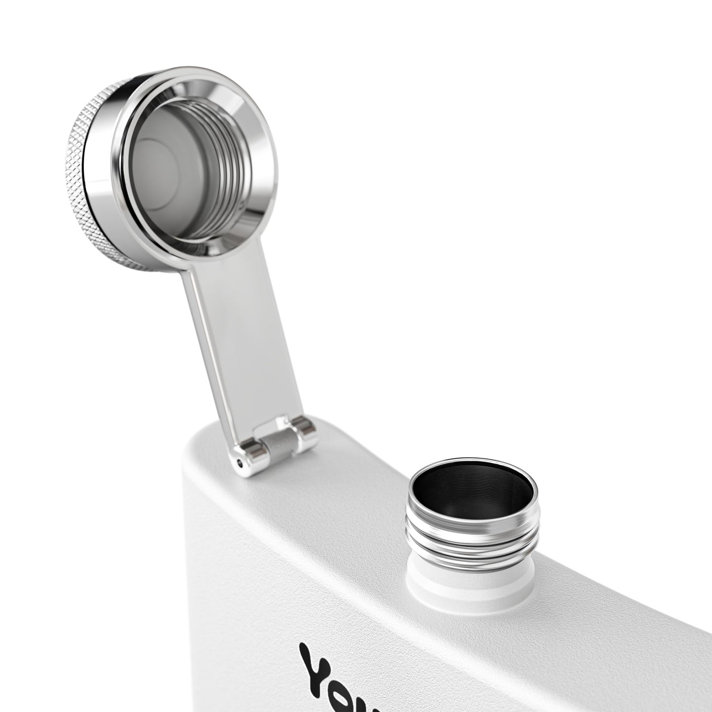 6oz Stainless Steel Flask — "You are the center of my Venn diagram" Romantic Hipster Gift