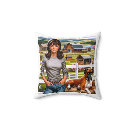 PRN Spun Polyester Square Pillow