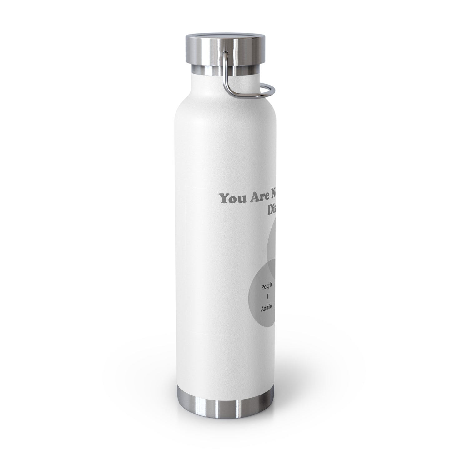 You Are Not In My Venn Diagram Grey Copper Vacuum Insulated Bottle, 22oz