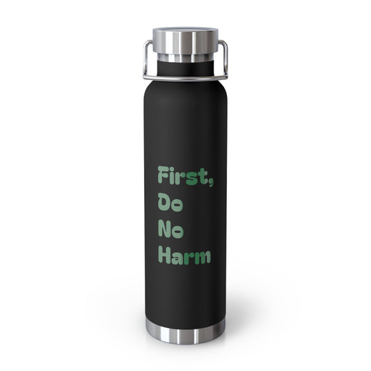 First Do No Harm Green Copper Vacuum Insulated Bottle, 22oz