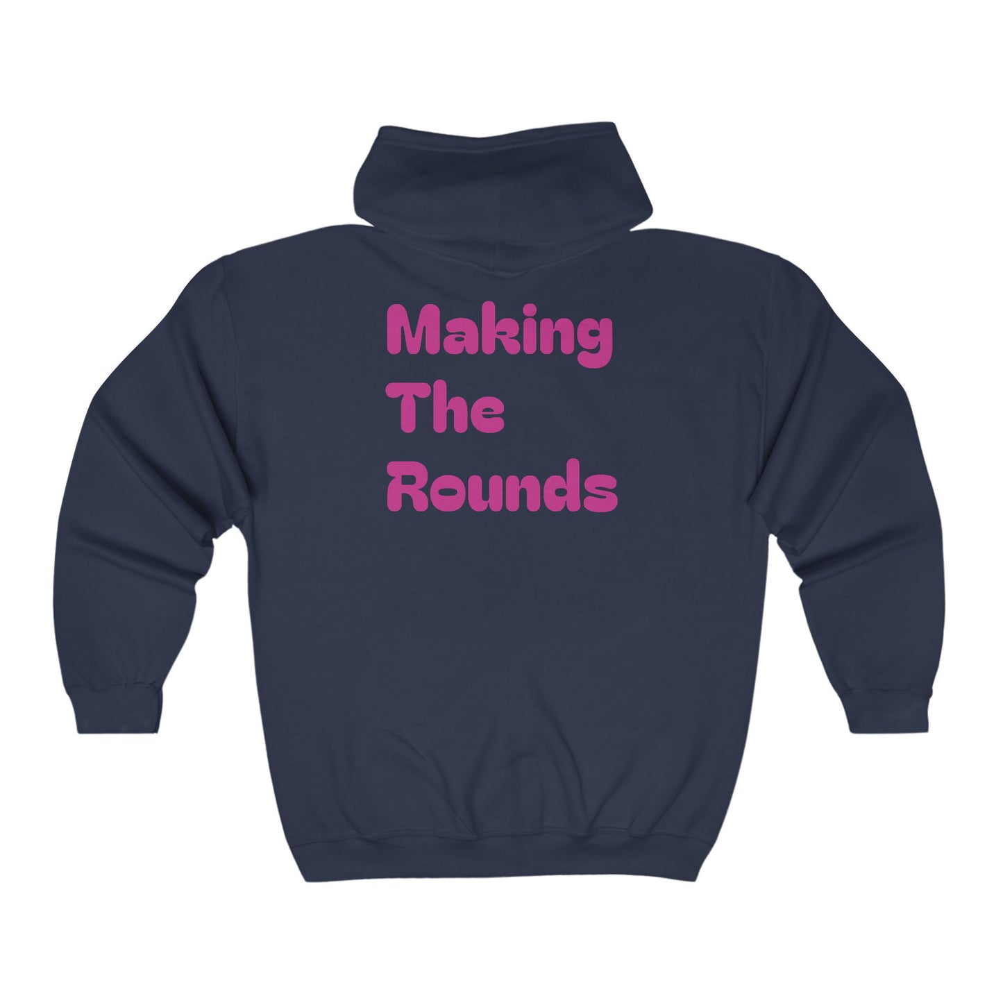 Making The Rounds Pink Unisex Heavy Blend™ Full Zip Hooded Sweatshirt