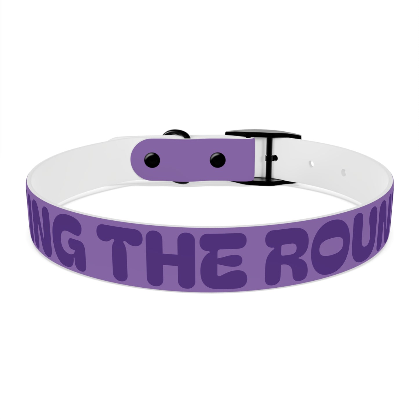 Making The Rounds Purple Dog Collar