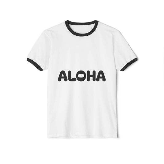 Aloha Unisex Cotton Ringer T-Shirt