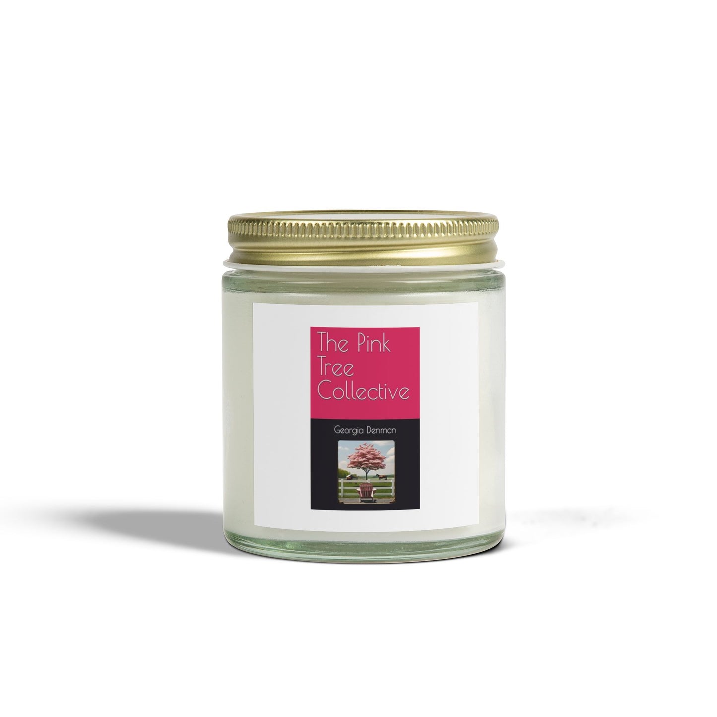 Pink Tree Collective Cover Scented Candles, Coconut Apricot Wax (4oz, 9oz)