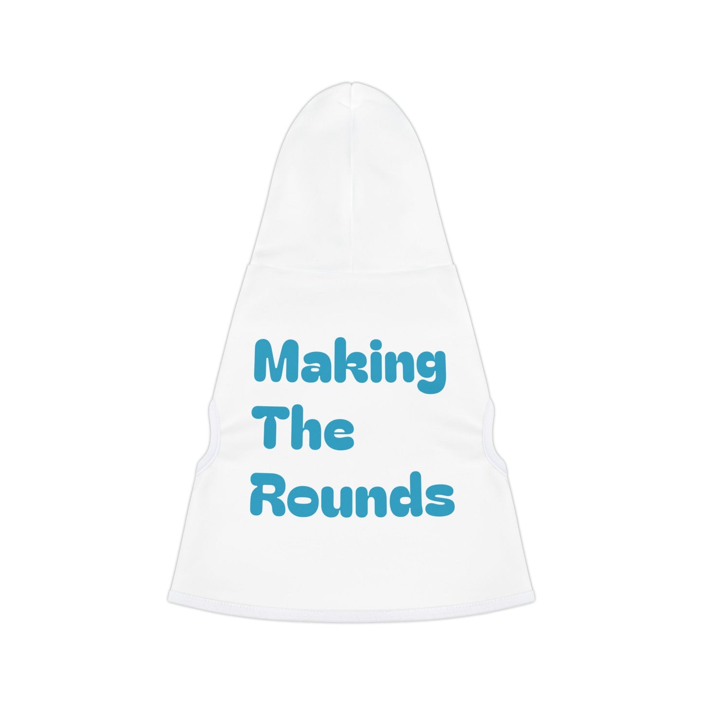 Making The Rounds Blue Pet Hoodie